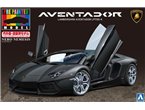 Aoshima 1:24 Lamborghini Aventador LP700-4 Black Prepainted 