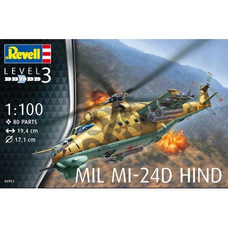 Revell 04951 1/100 Mil Mi-24D Hind