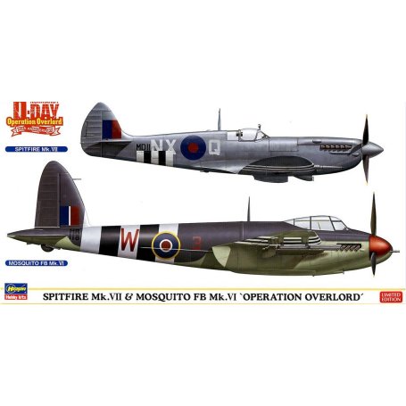 Hasegawa 02096 Spitfire Mk.VII & Mosquito FB Mk.VI