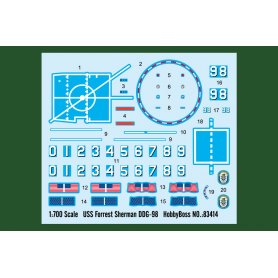 HOBBY BOSS 1:700 USS Forrest Sherman DDG-98