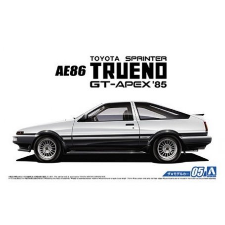 Aoshima 1:24 Toyota Trueno AE86 Sprinter GT Apex 1985