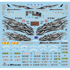 ITALERI 1:24 SCANIA R730 BLACK AMBER
