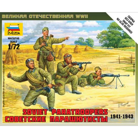 ZVEZDA 1:72 SOV. PARATROOPS