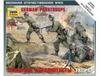Zvezda 1:72 Niemieccy spadochroniarze / 1939-1942 | 4 figurki |
