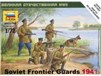 Zvezda 1:72 SOVIET FRONTIER GUARDS / 1941 | 4 figurki |