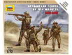 Zvezda 1:72 Brytyjska piechota / 1939-1945 | 4 figurki |