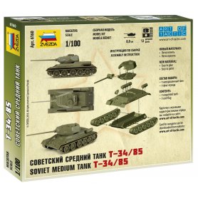 Zvezda 1:100 Soviet medium tank T-34/85