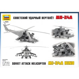 Zvezda 1:72 Mi-24A Hind Soviet Attack Helicopter