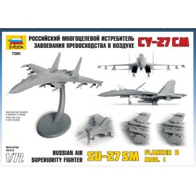 Zvezda 1:72 Russian Air Superiority Fighter Su-27SM Flanker B Mod. 