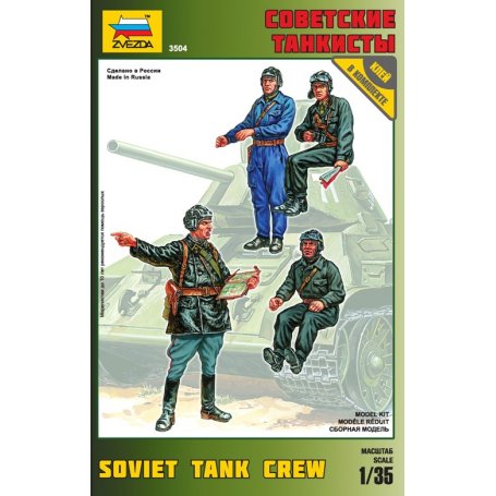 ZVEZDA 3504 SOVIET TANK CREW 1/35