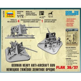 Zvezda 1:71 German Heavy Anti-Aircraft Gun FlaK 36/37