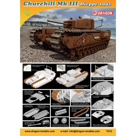 DRAGON 1:72 Churchill Mk.III, Dieppe 1942
