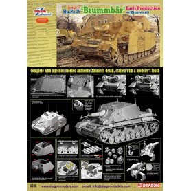 Dragon 1:35 Sd.Kfz.166 Stu.Pz.IV "Brummbar" Early Production w/Zimmerit