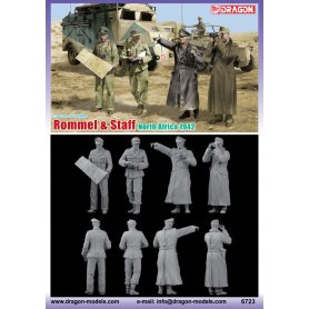 Dragon 1:35 Rommel & Staff, North Africa 1942