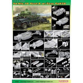 Dragon 1:35 Sd.Kfz.10 Ausf.A w/5cm Pak 38