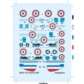 Hobby Boss 1:72 D.520 Fighter Easy Assembly