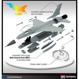 Academy 12541 USAF F-16C Multirole Fighter MCP