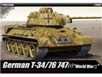 Academy 1:35 T-34/76 747r in German service 