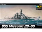 Academy 1:700 USS Missouri BB-63 / multi-color parts