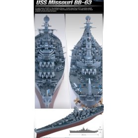 Academy 1:700 USS Missouri BB-63 Multi-Color Parts