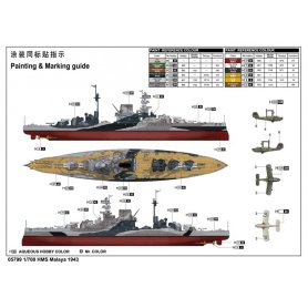 Trumpeter 1:700 HMS Malaya 1943