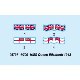Trumpeter 1:700 HMS Queen Elizabeth 1918