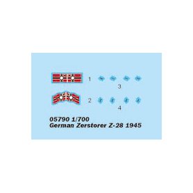 Trumpeter 1:700 German Zerstorer Z-28 1945