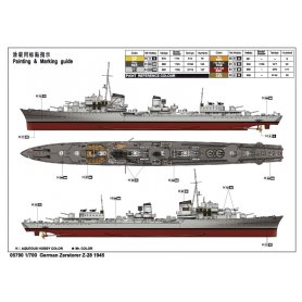 Trumpeter 1:700 German Zerstorer Z-28 1945