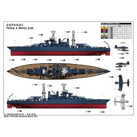 Trumpeter 1:700 USS Tennessee BB-43 1941