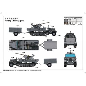 Trumpeter 1:35 German Sd.Kfz.6/2 3.7cm Flak 37 auf Selbstfahrlafette