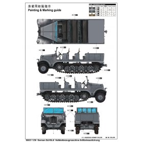 Trumpeter 1:35 German Sd.Kfz.6 Halbkettenzugmaschine Artillerieausfuhrung