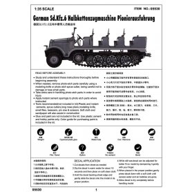 Trumpeter 1:35 German Sd.Kfz.6 Halbkettenzugmaschine Pionierausfuhrung