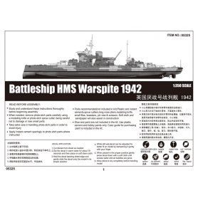 Trumpeter 1:350 Battleship HMS Warspite 1942 
