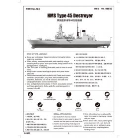 TRUMPETER 04550 HMS TYPE 45 DESTR.
