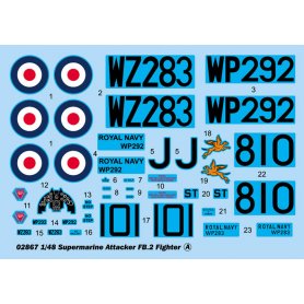 Trumpeter 1:48 Supermarine Attacker FB.2 Fighter 