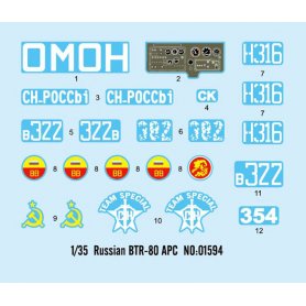 Trumpeter 1:35 Russian BTR-80 APC