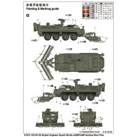 Trumpeter 1:35 M1132 Stryker Engineer Squad Vehicle w/SMP-Surface Mine Plow/AMP