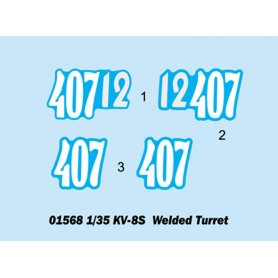Trumpeter 01568 Kv-8S Weldet Turr.