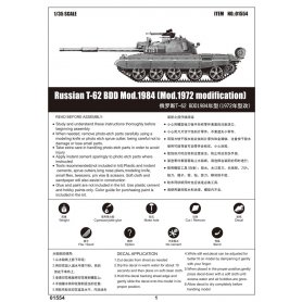 Trumpeter 1:35 Russian T-62 BDD Mod.1984 (Mod.1972 modification)