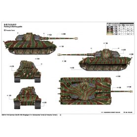 Trumpeter 1:16 German Kingtiger 2 in 1(Henschel Turret & Porsche Turret)