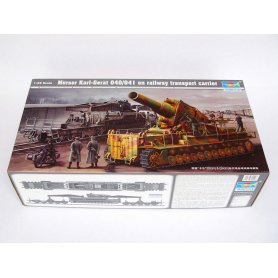 Trumpeter 1:35 Morser Karl-Gerat 040/041 on railway transport carrier