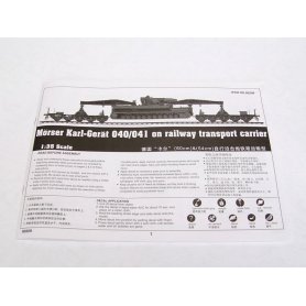 Trumpeter 1:35 Morser Karl-Gerat 040/041 on railway transport carrier
