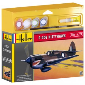 Heller 1:72 Curtiss P-40E Kittyhawk | w/paints |