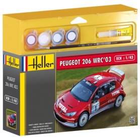 HELLER 50113 206 WRC 1/43 S-3
