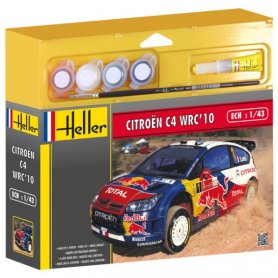 Heller 1:43 Citroen C4 WRC 10 | Zestaw z farbkami |