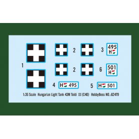 Hobby Boss 1:35 Hungarian Light Tank 43M Toldi III (C40)