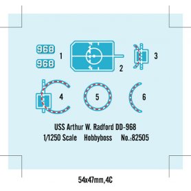 Hobby Boss 1:1250 USS Arthur W. Radford DD-968 
