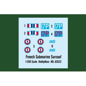 Hobby Boss 1:350 French Submarine Surcouf