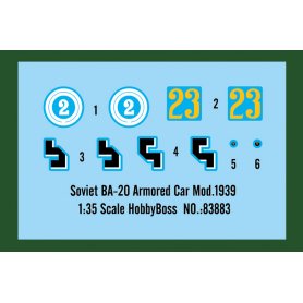 Hobby Boss 1:35 Soviet BA-20 Armored Car Mod.1939 