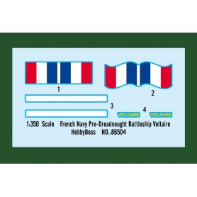 Hobby Boss 1:350 French Navy Pre-Dreadnought Battleship Voltaire